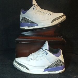 Air Jordan 3 Retro 'DARK IRIS' Mens-10 100%Authentic!